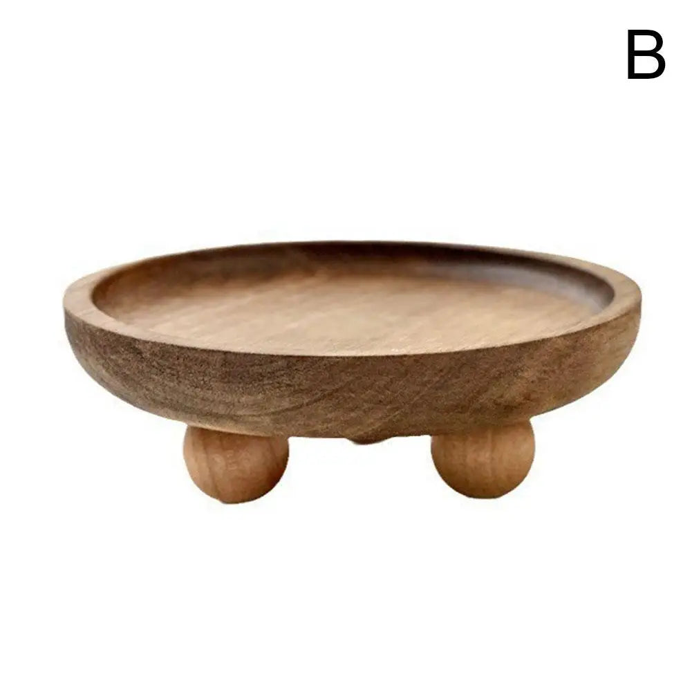 Premium Pedestal Tray for Candles and Decorative Accents.