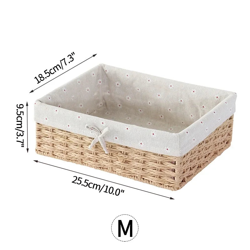 Elegant Farmhouse Organizer Basket for Refined Home Storage