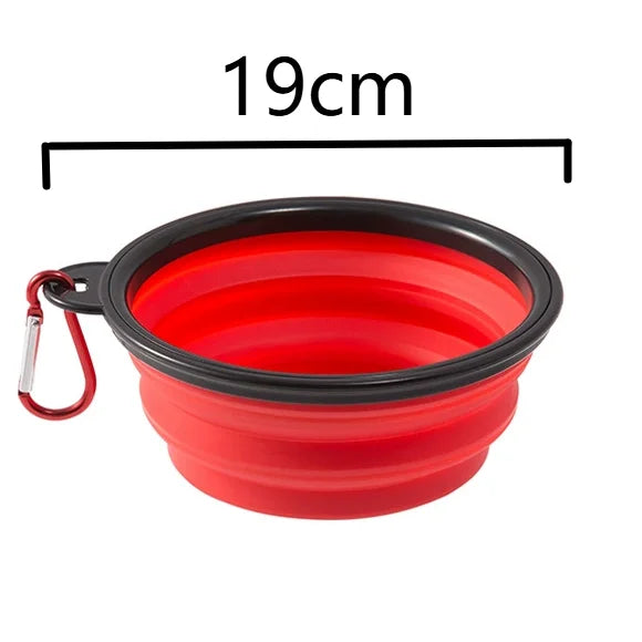 Compact Silicone Dog Travel Bowl for On-the-Go Feeding