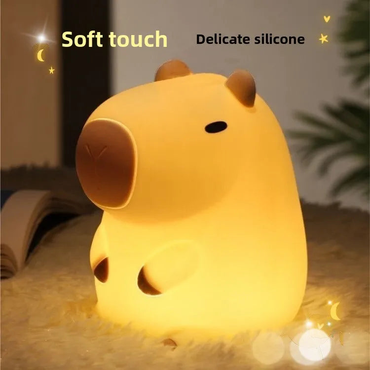 Adorable Capybara Night Light with a Warm Ambient Glow