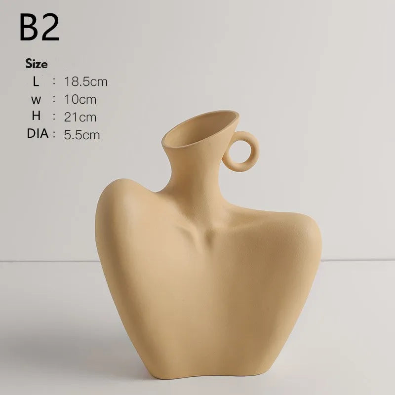 Artistic Human Form Vase for Sophisticated Home Decor. (This Item Will Have a Longer Delivery Time)
