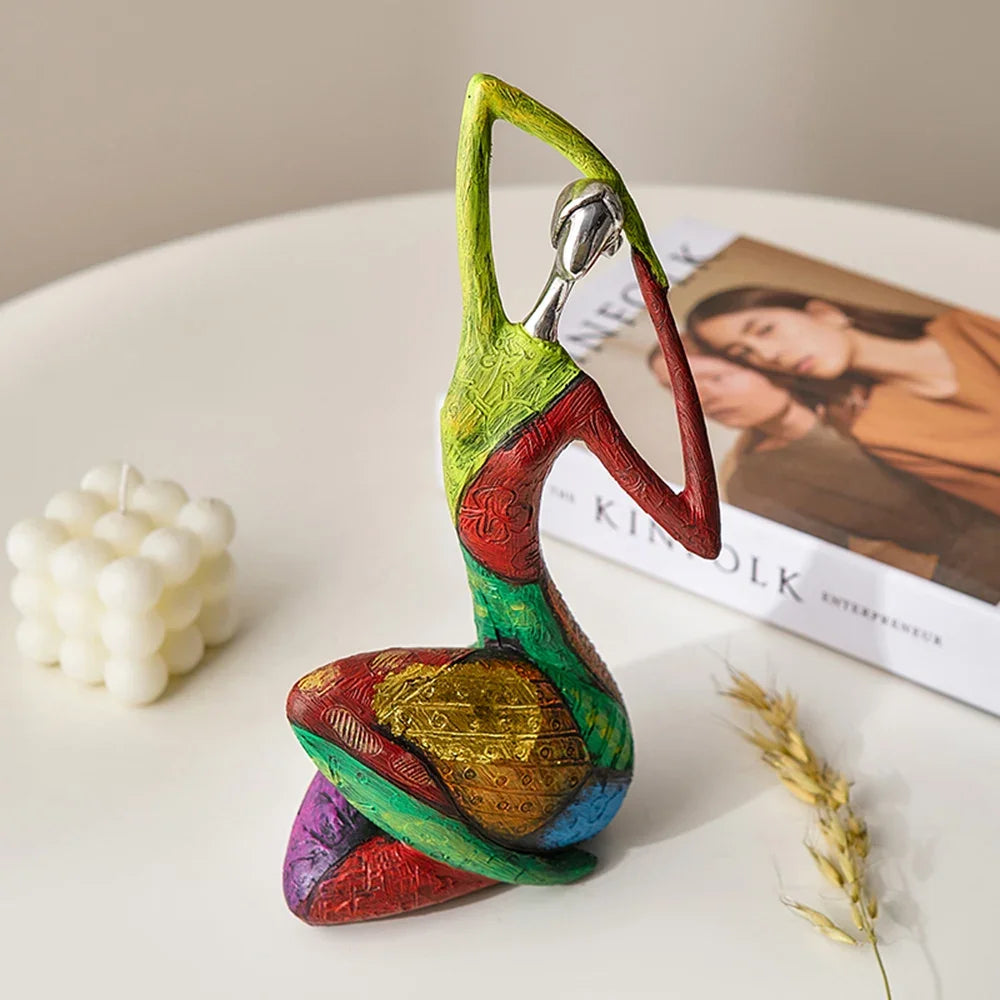 Nordic Style Abstract Figure Sculpture for Home Decor