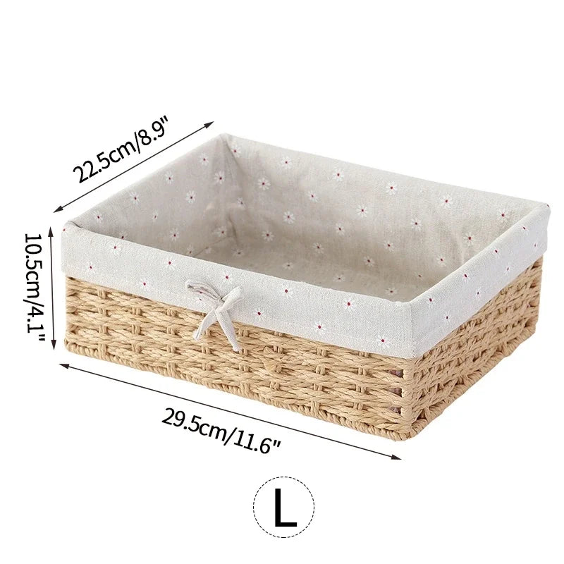Elegant Farmhouse Organizer Basket for Refined Home Storage