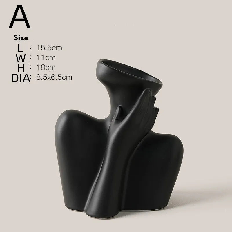Artistic Human Form Vase for Sophisticated Home Decor. (This Item Will Have a Longer Delivery Time)