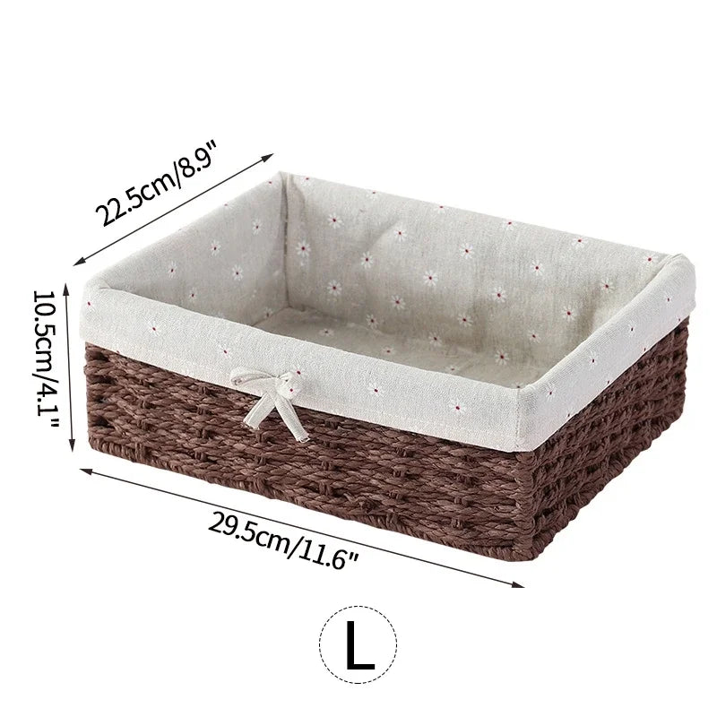 Elegant Farmhouse Organizer Basket for Refined Home Storage