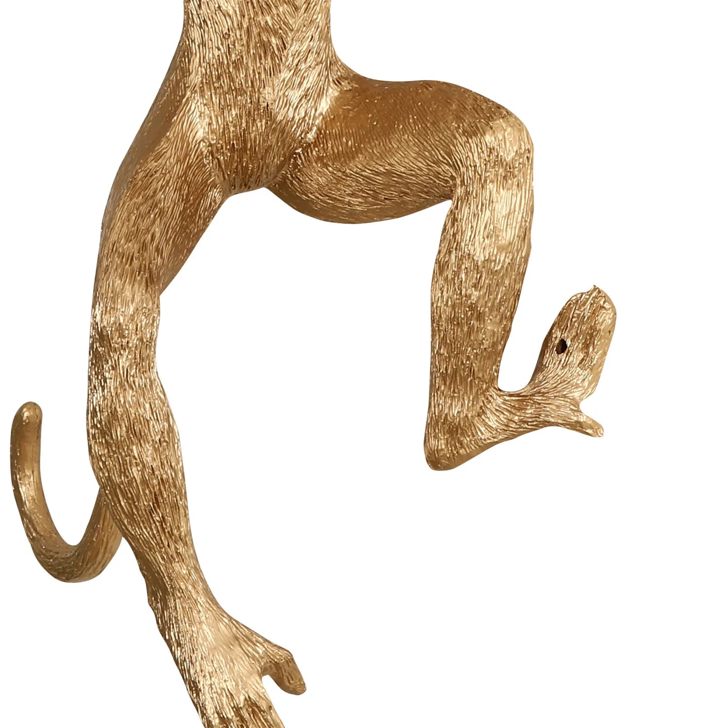 Gold Resin Monkey Wall Lamp Decor Modern Art Light Fixture.