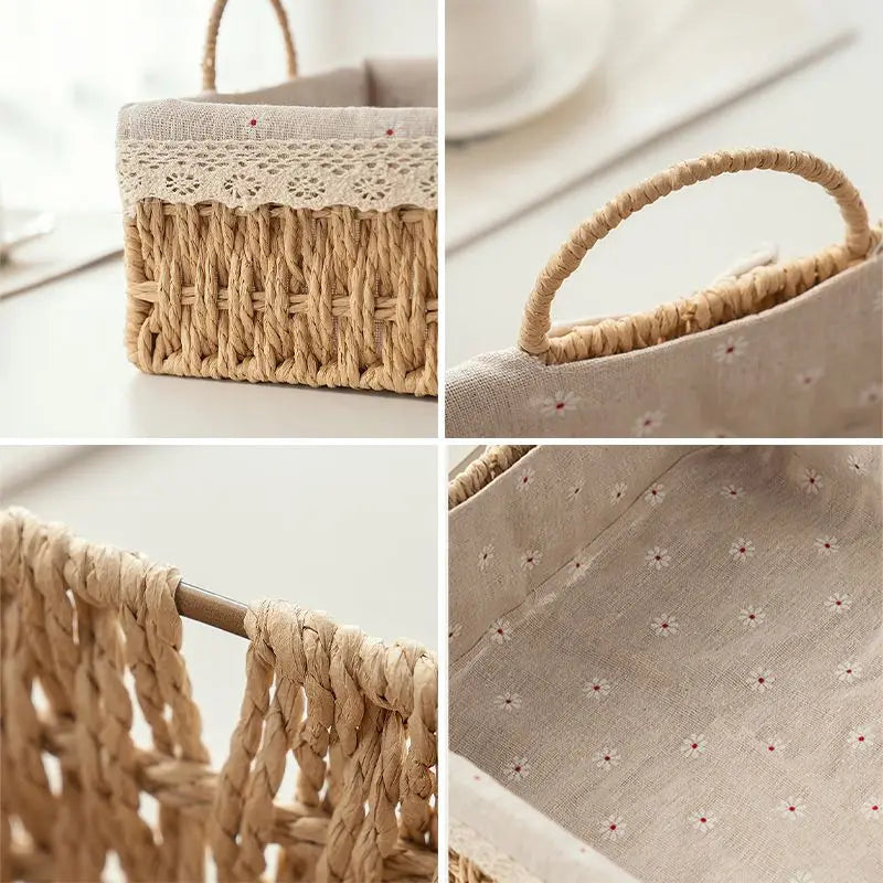 Elegant Farmhouse Organizer Basket for Refined Home Storage