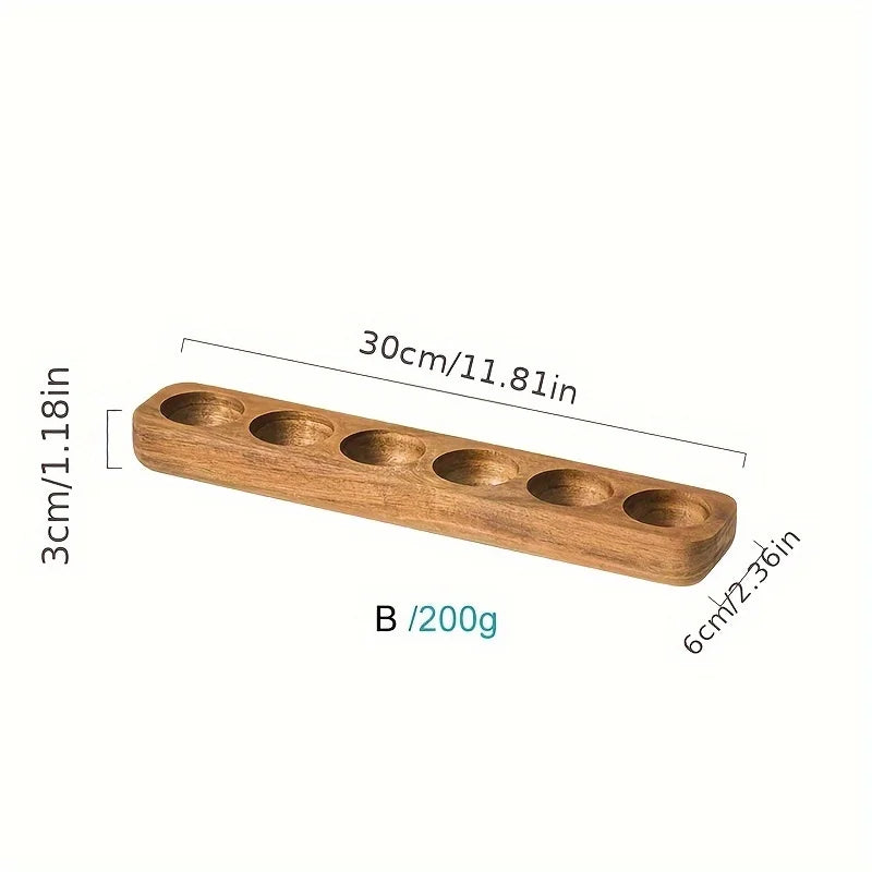 KEMORELA Modern Wooden Egg Storage Box – Multi-Compartment Kitchen Organizer for Fresh Eggs