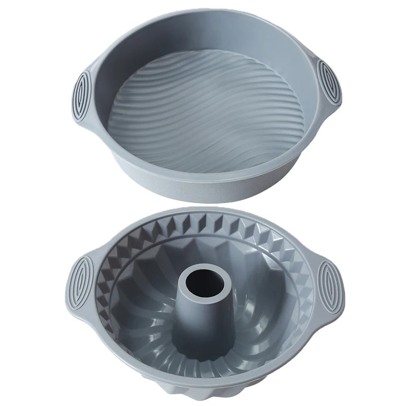 Multi-Shape Silicone Bakeware Kit -Muffin, Rectangular Bread & Cake Molds