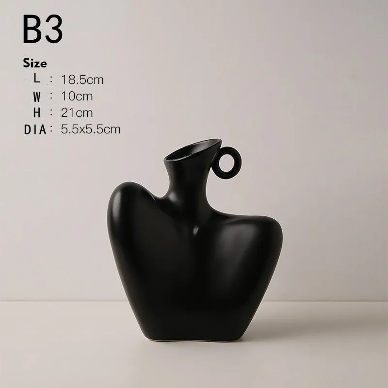 Artistic Human Form Vase for Sophisticated Home Decor. (This Item Will Have a Longer Delivery Time)