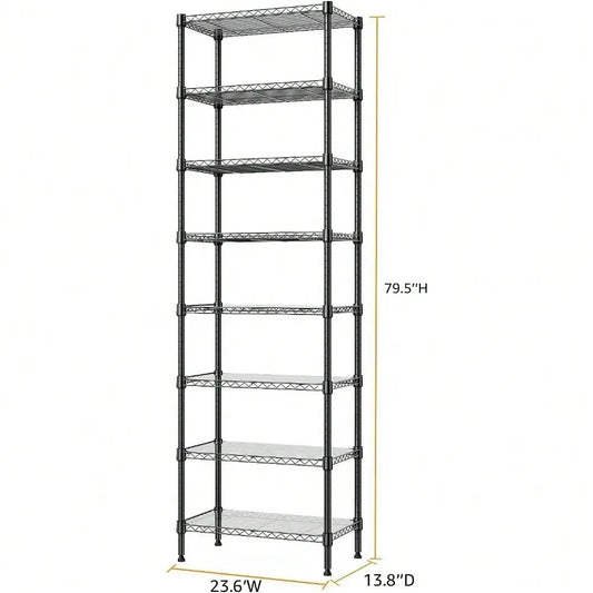 8-Tier Heavy Duty Metal Storage Shelving Unit