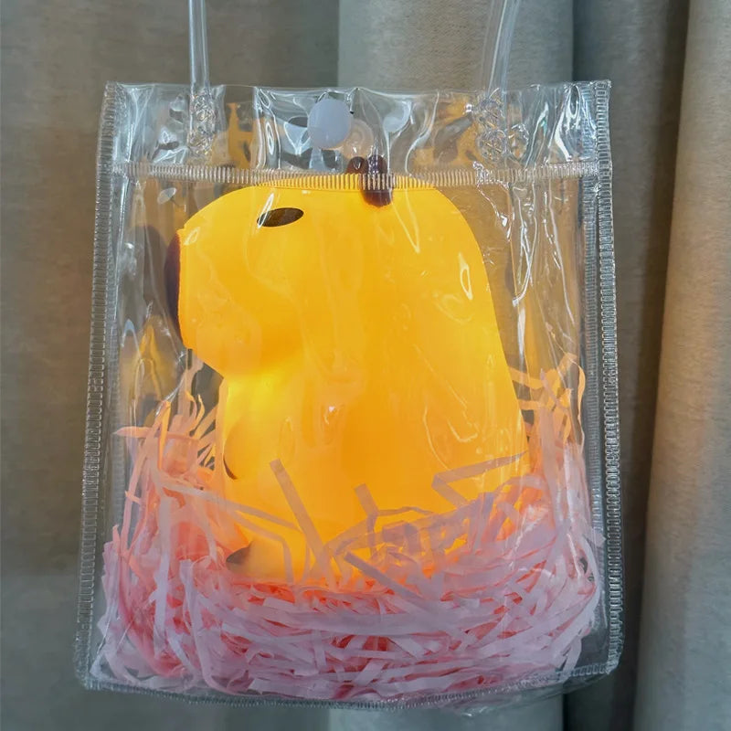 Adorable Capybara Night Light with a Warm Ambient Glow