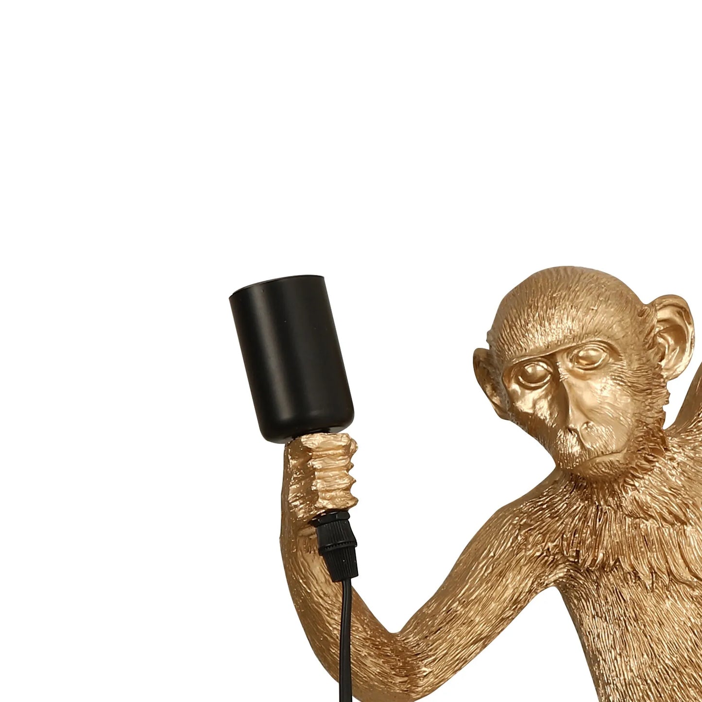 Gold Resin Monkey Wall Lamp Decor Modern Art Light Fixture.