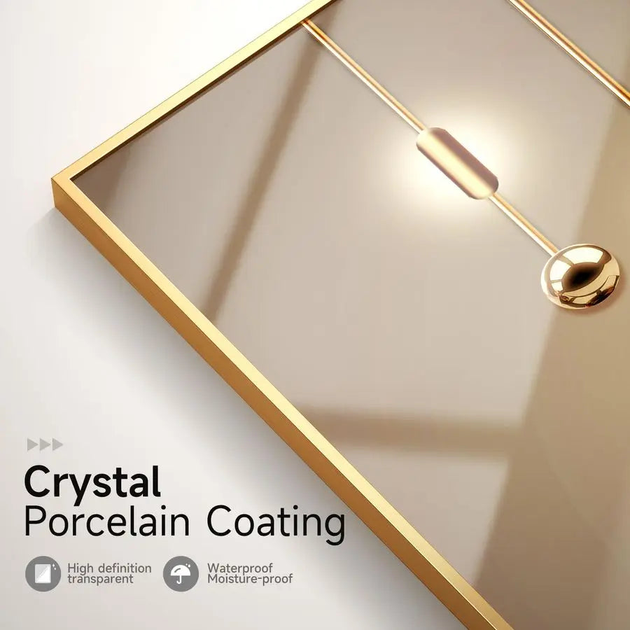 Contemporary Golden Canvas Artwork for Sophisticated Interiors.