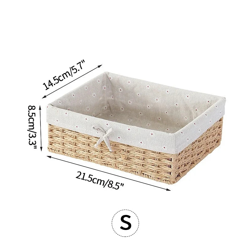 Elegant Farmhouse Organizer Basket for Refined Home Storage