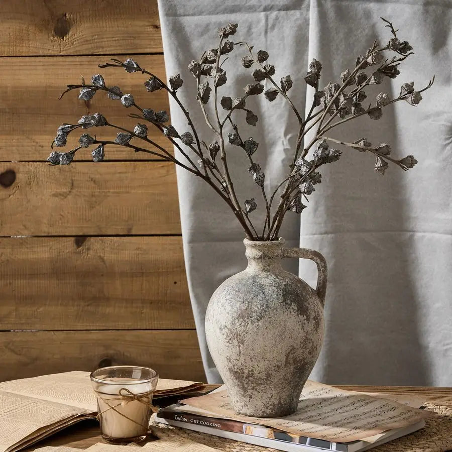 Rustic Farmhouse Terracotta Vase with Timeless Charm.