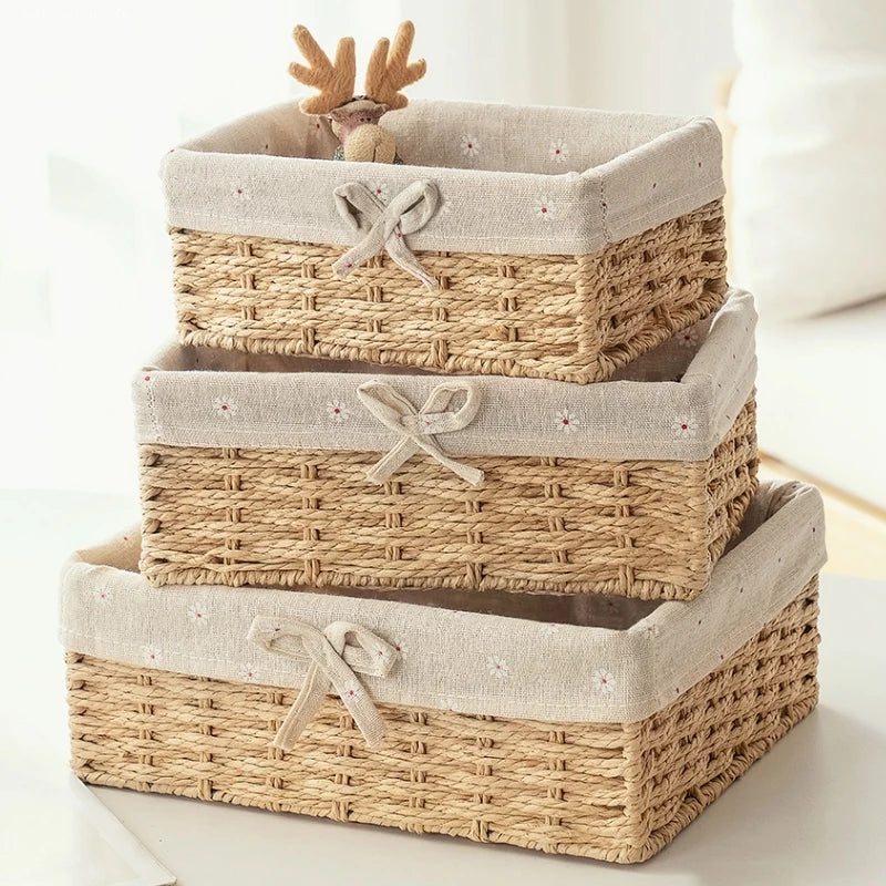 Elegant Farmhouse Organizer Basket for Refined Home Storage