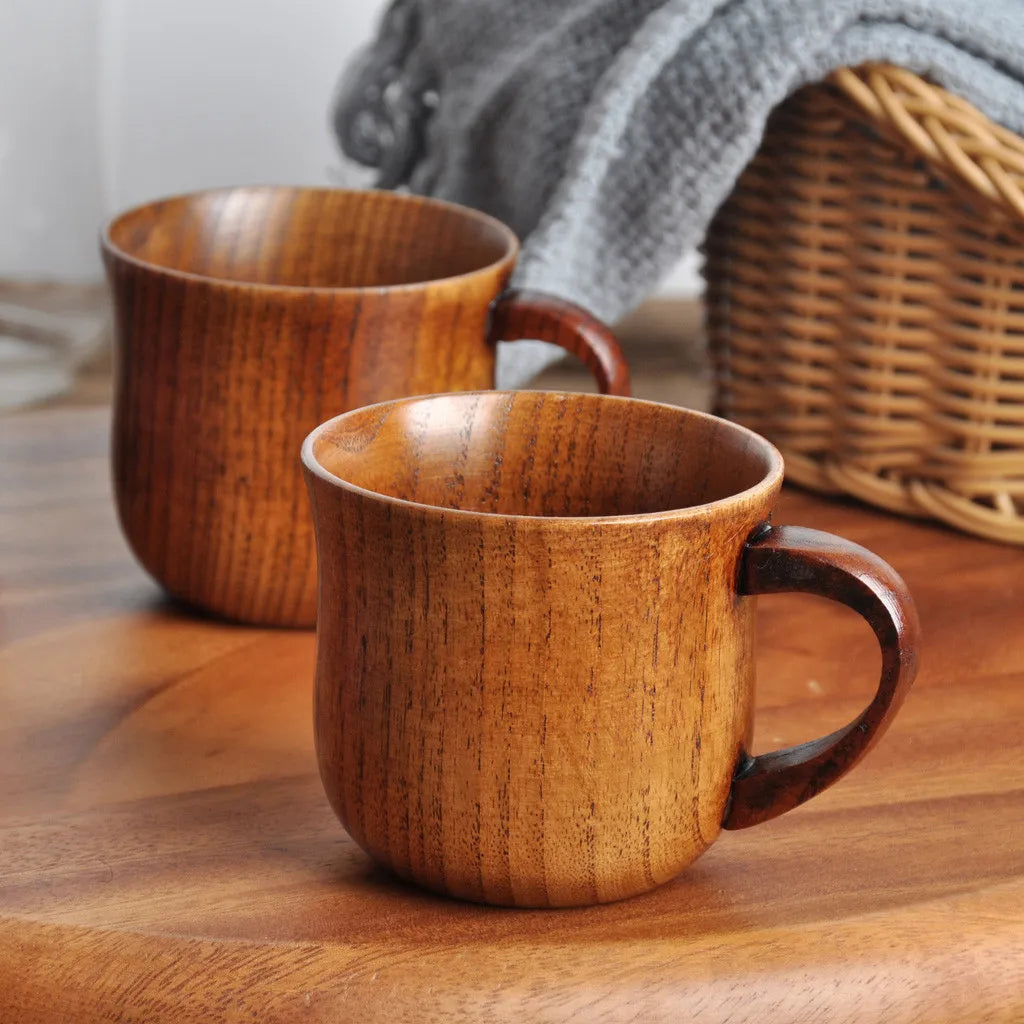 Wooden Tea Cups & Coffee Mugs – Creative Rustic Drinkware Collection