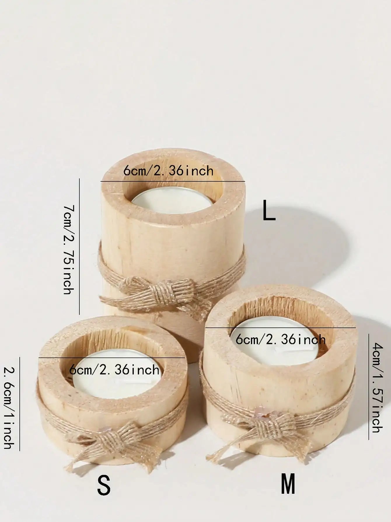 Handmade Style Wooden Tealight Holder for Cozy Home Decor