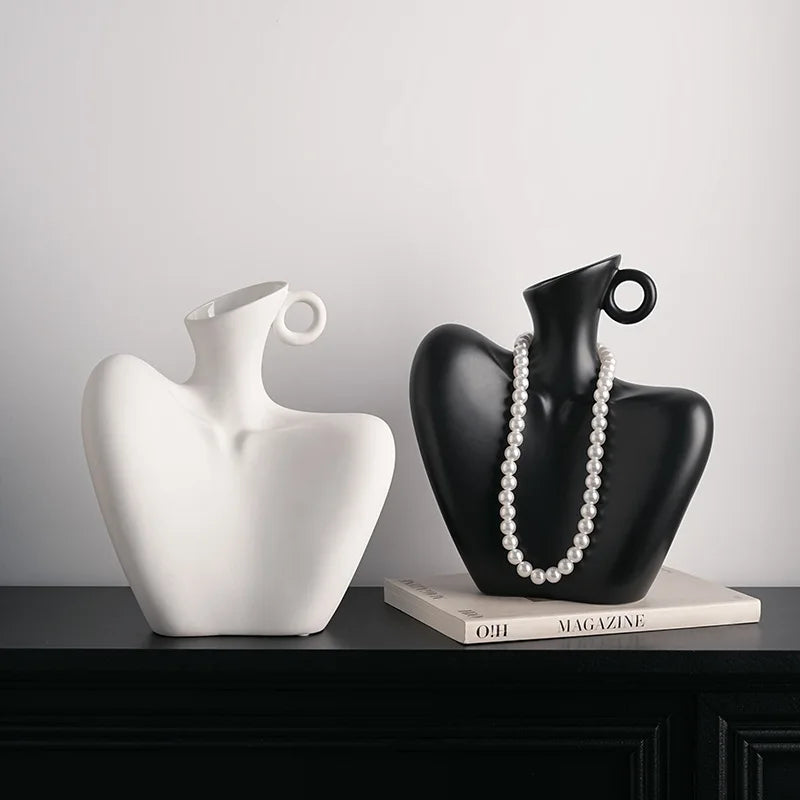 Artistic Human Form Vase for Sophisticated Home Decor. (This Item Will Have a Longer Delivery Time)