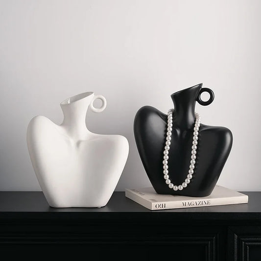 Artistic Human Form Vase for Sophisticated Home Decor. (This Item Will Have a Longer Delivery Time)