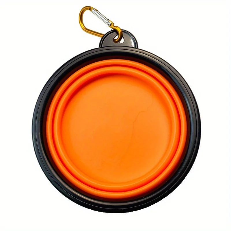 Compact Silicone Dog Travel Bowl for On-the-Go Feeding