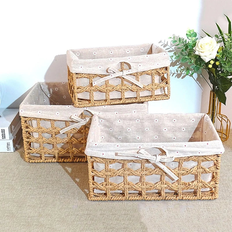 Elegant Farmhouse Organizer Basket for Refined Home Storage