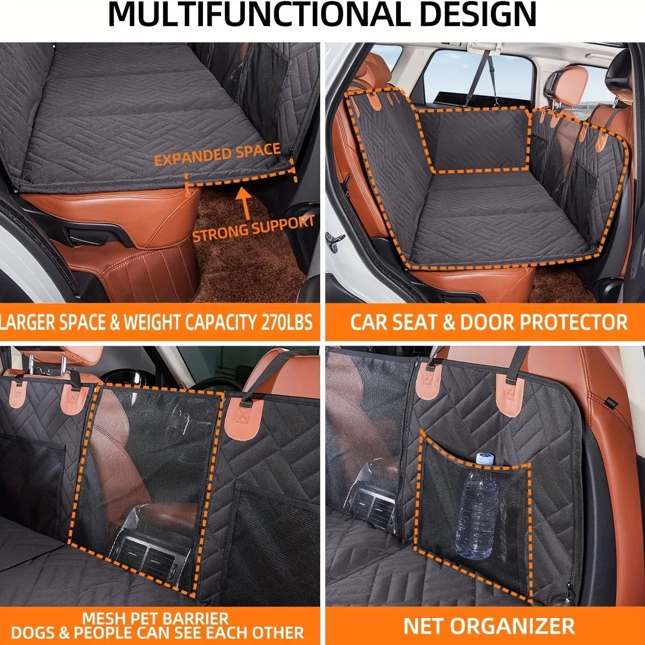 Waterproof Pet Seat Cover for Car Back Seats