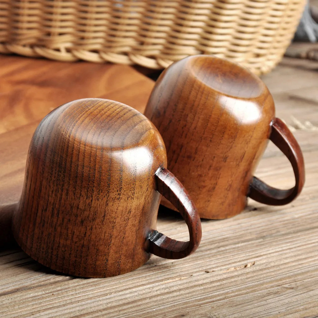 Wooden Tea Cups & Coffee Mugs – Creative Rustic Drinkware Collection