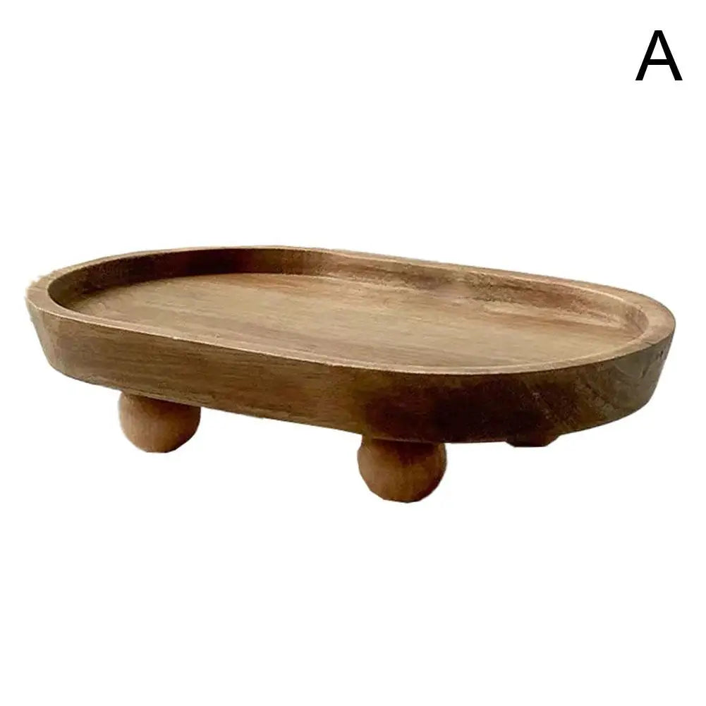 Premium Pedestal Tray for Candles and Decorative Accents.