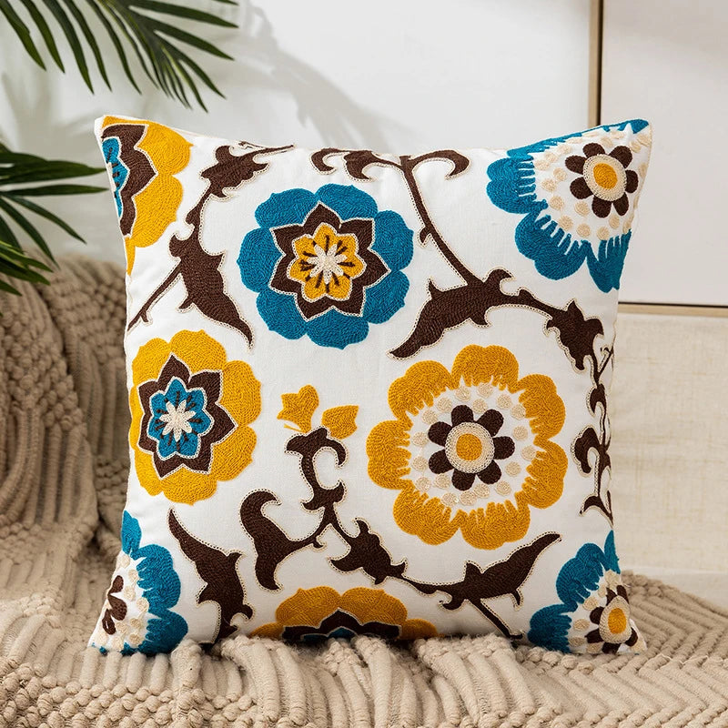 Modern Small Fresh Embroidered Pillowcase – Universal Home Sofa Cover