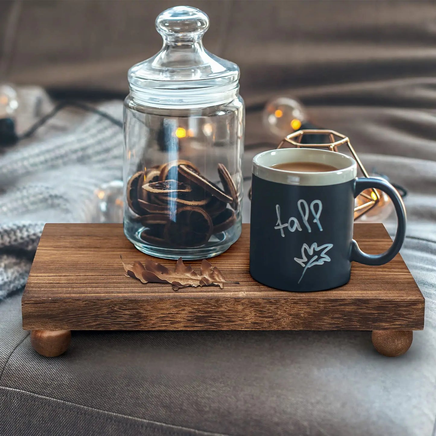 Rustic Farmhouse Wooden Riser for Cozy Home Decor