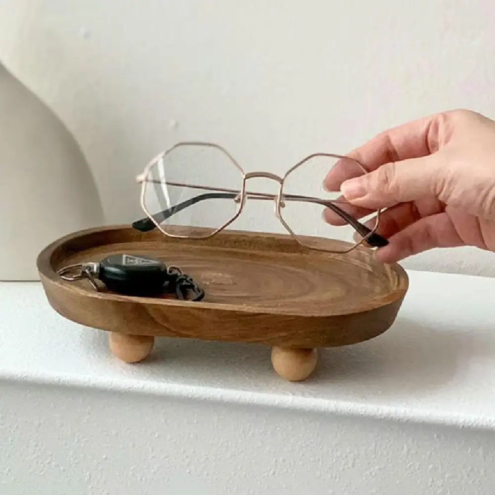 Premium Pedestal Tray for Candles and Decorative Accents.