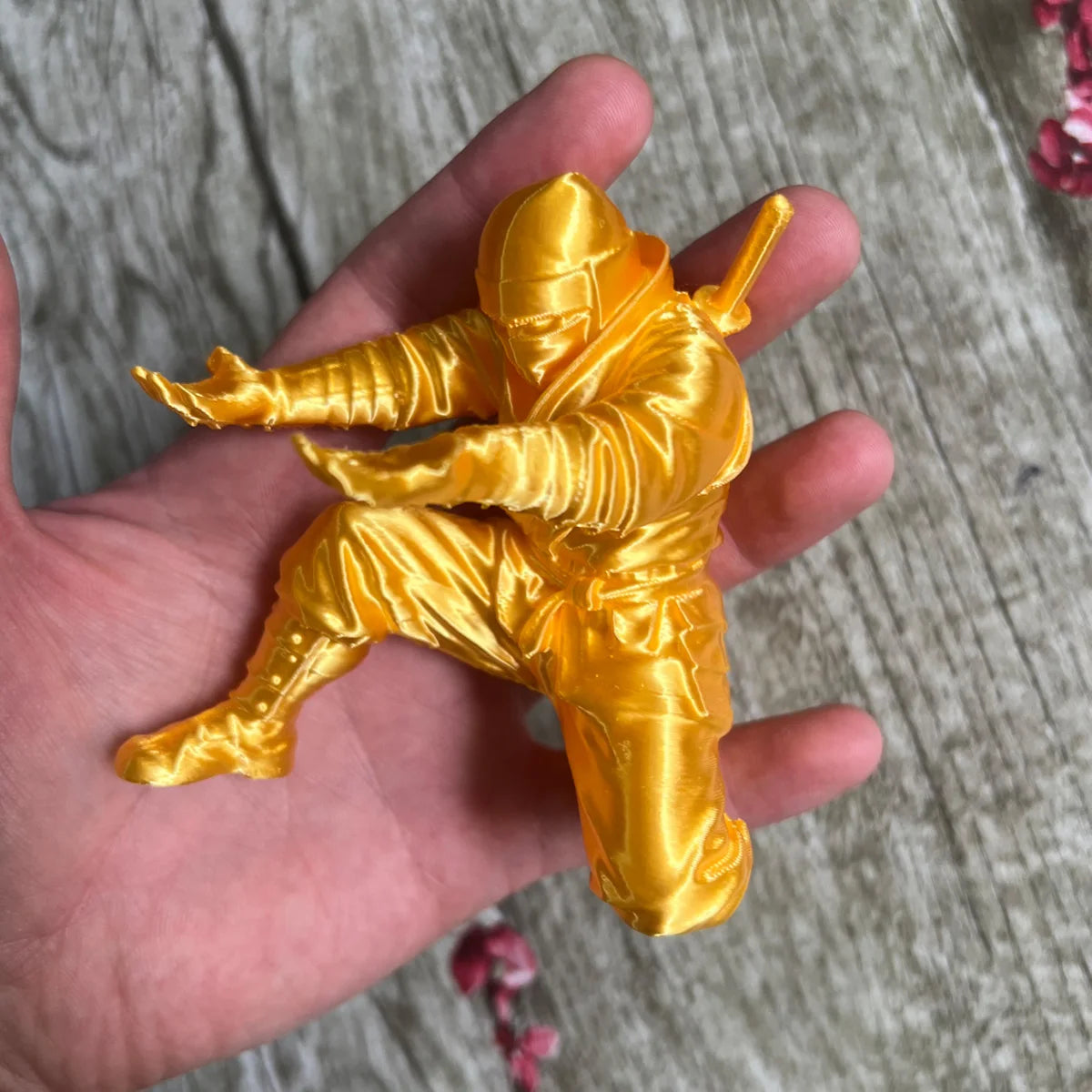 Modern 3D Printed Ninja Decoration and Pen Holder