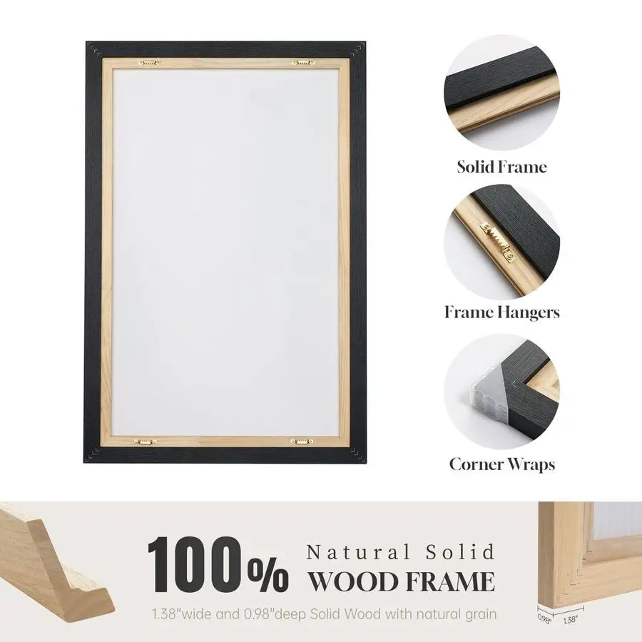 Elegant Black and Beige Canvas Prints for Cozy Modern Decor.