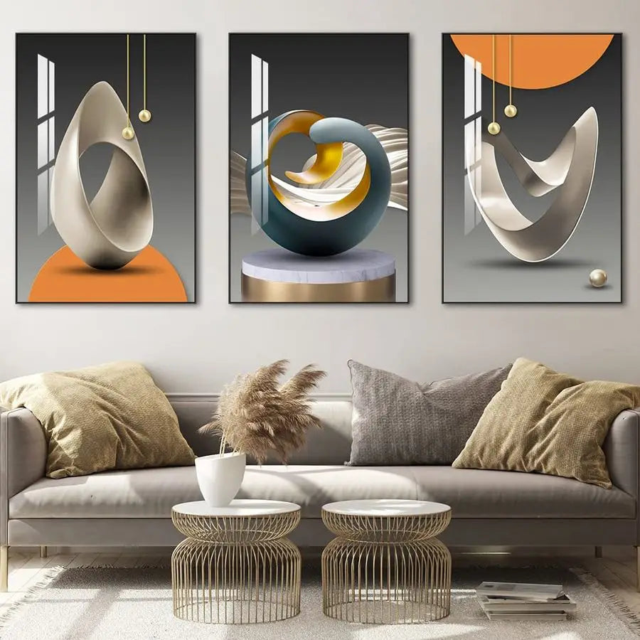 Stylish Geometric Pattern Artwork for Contemporary Interiors.