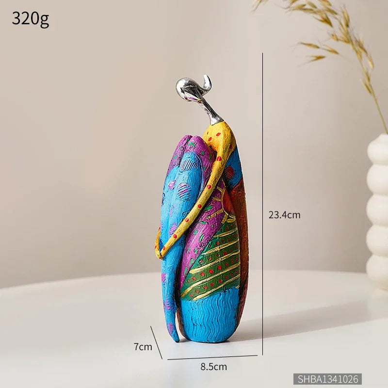 Nordic Style Abstract Figure Sculpture for Home Decor