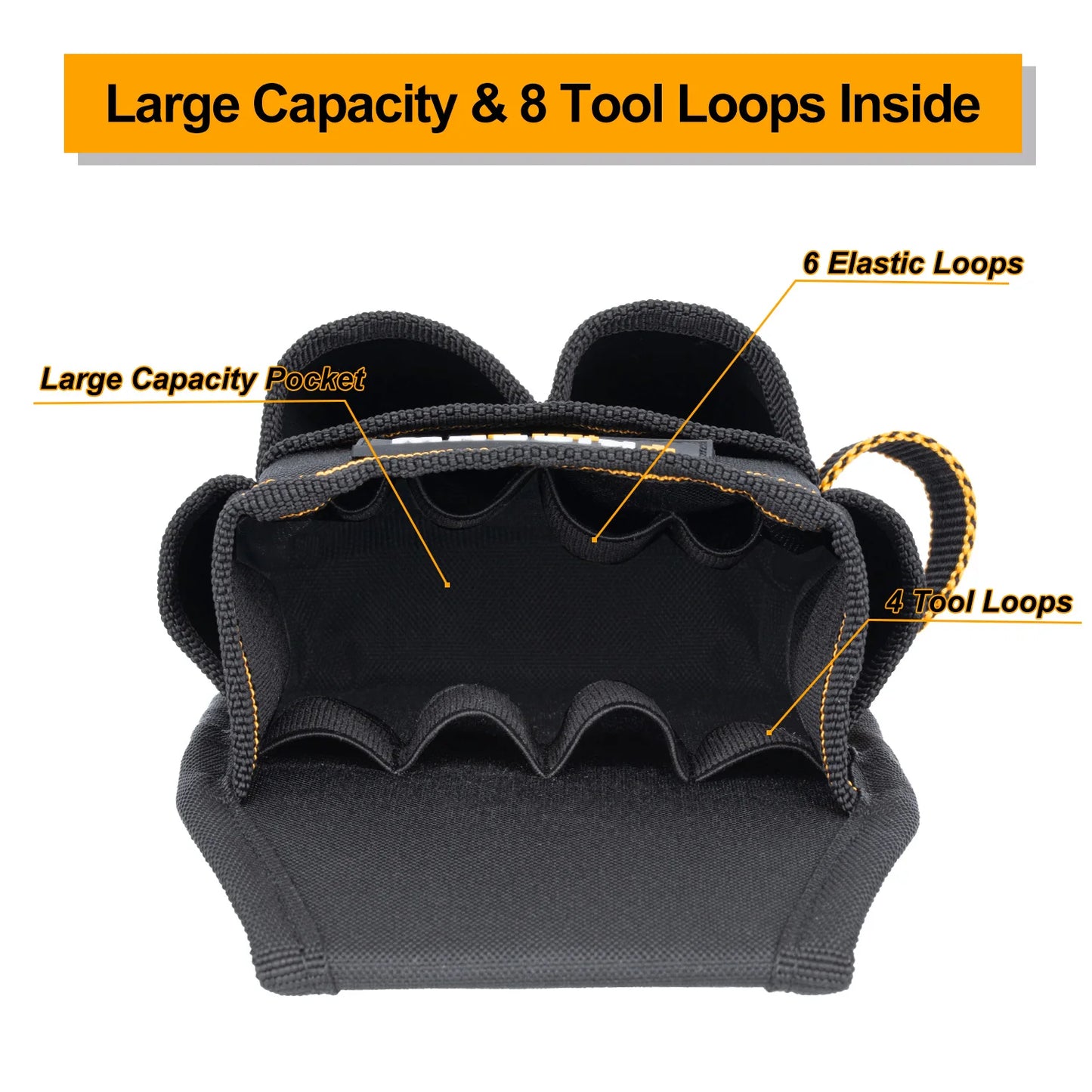 Heavy Duty Pocket Tool Pouch with Adjustable Belt