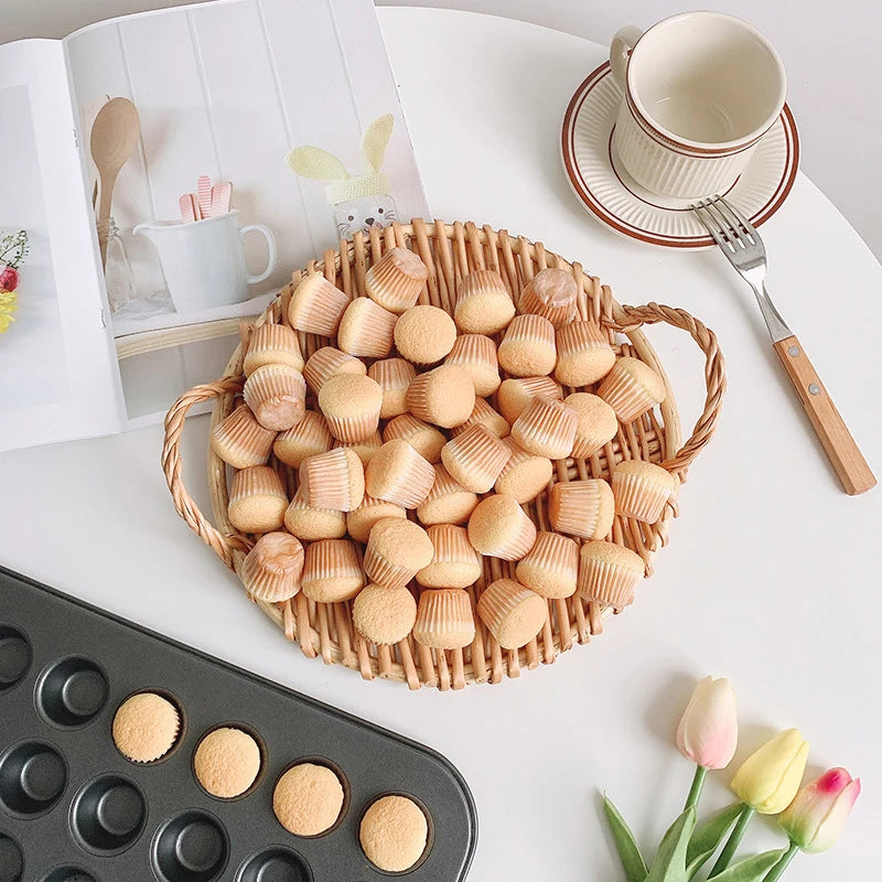 48-Hole Mini Round Muffin Pan – Non-Stick Carbon Steel Cupcake Baking Tray