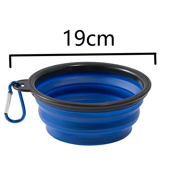 Compact Silicone Dog Travel Bowl for On-the-Go Feeding