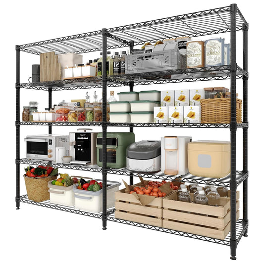 Heavy Duty Metal Storage Shelving Unit with Adjustable Tiers