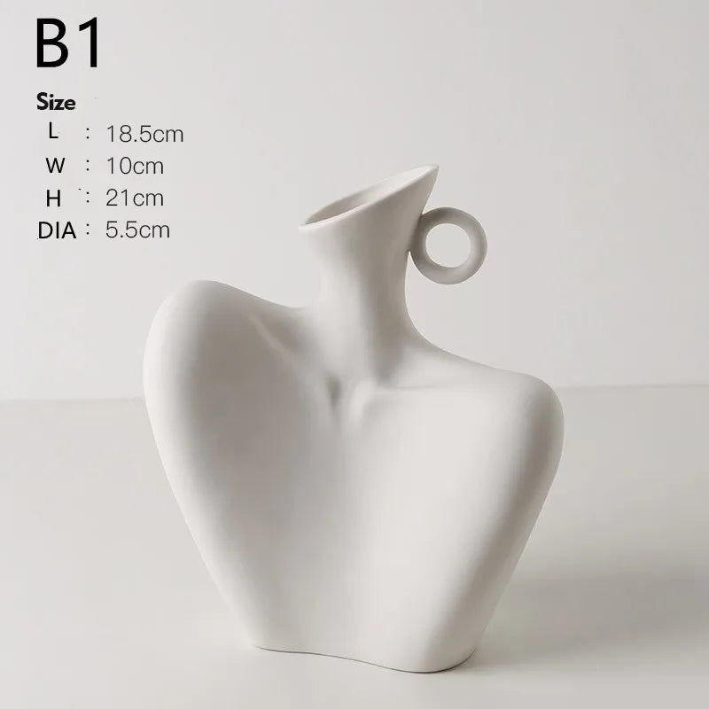 Artistic Human Form Vase for Sophisticated Home Decor. (This Item Will Have a Longer Delivery Time)