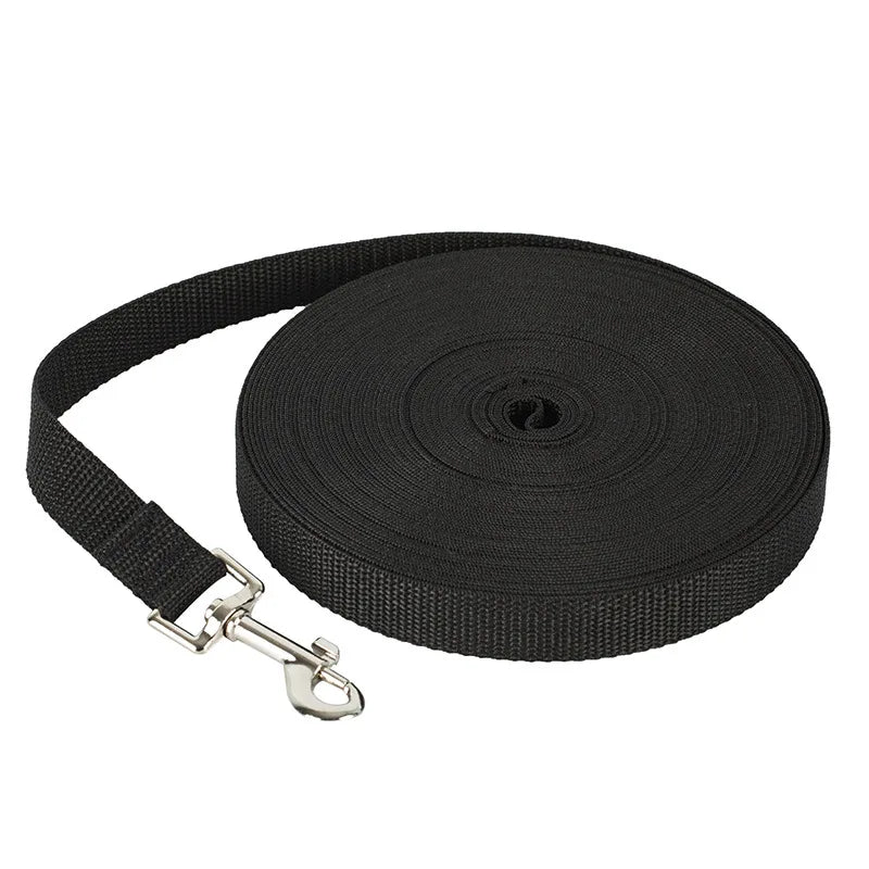 Nylon Dog Training Leash in 10M, 20M, 30M Lengths and Multiple Colors.