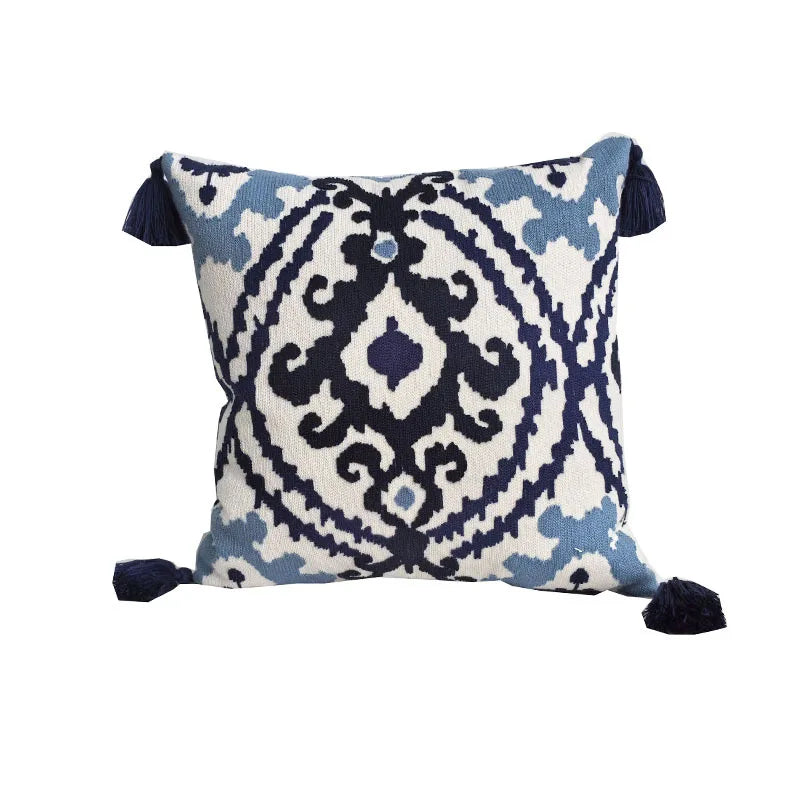 Handcrafted Boho Embroidered Cushion Cover – 30x60cm Decorative Pillowcase