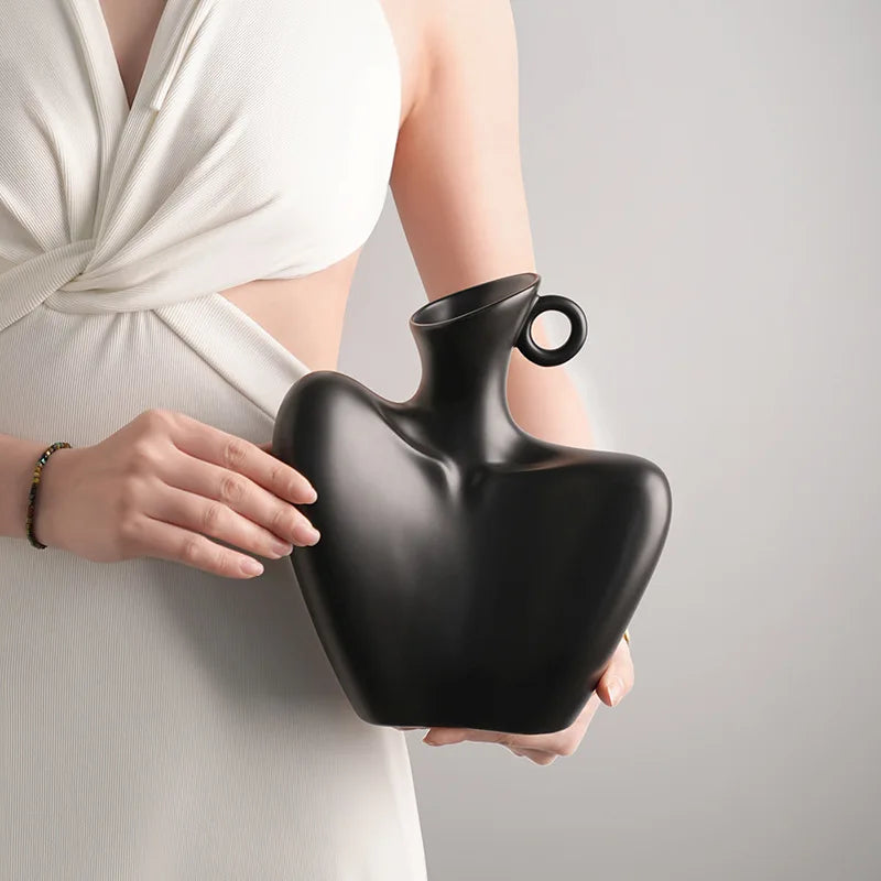 Artistic Human Form Vase for Sophisticated Home Decor. (This Item Will Have a Longer Delivery Time)