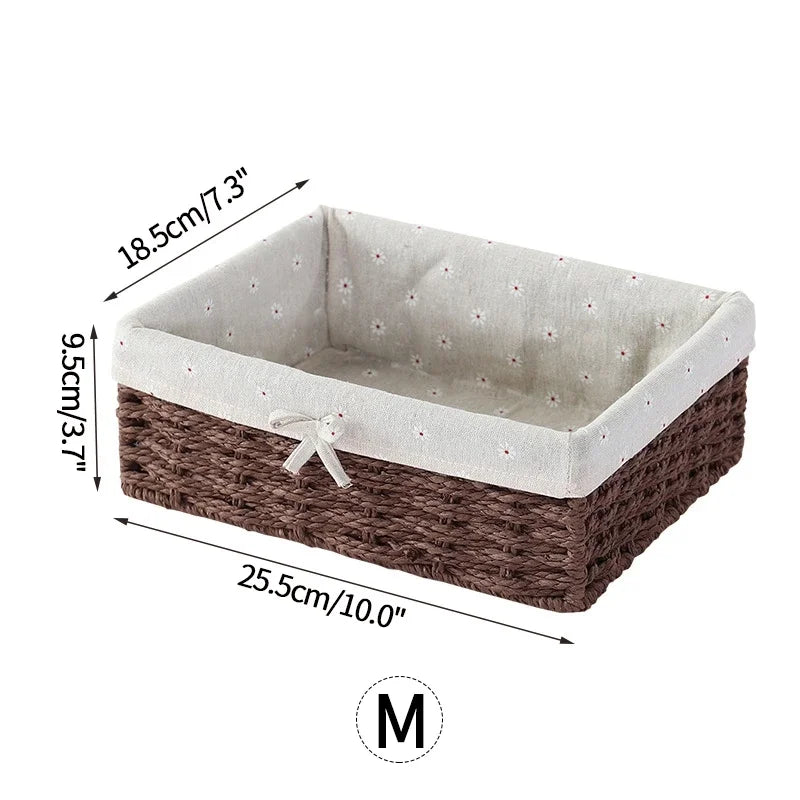 Elegant Farmhouse Organizer Basket for Refined Home Storage