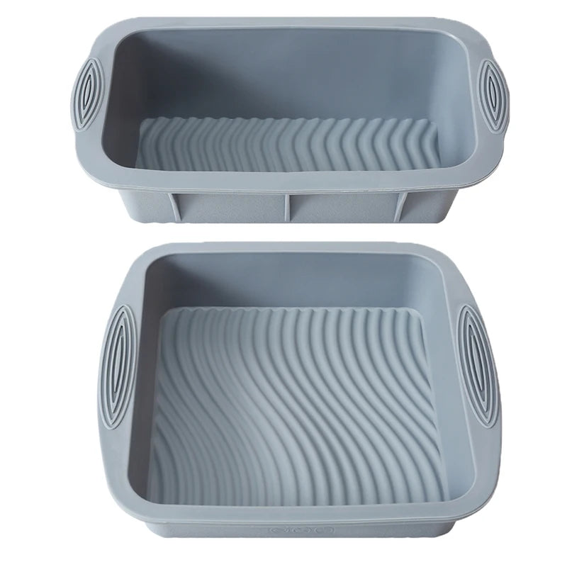 Multi-Shape Silicone Bakeware Kit -Muffin, Rectangular Bread & Cake Molds