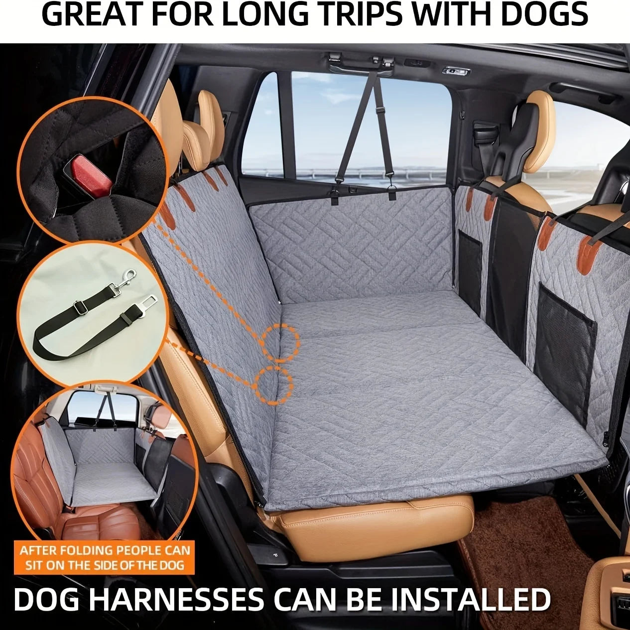 Waterproof Pet Seat Cover for Car Back Seats
