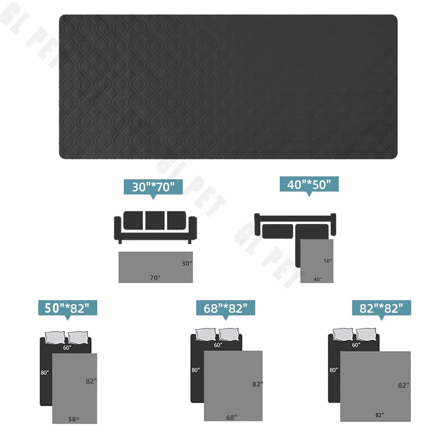 Pet Protector for Sofa, Couch, or Car Seats.