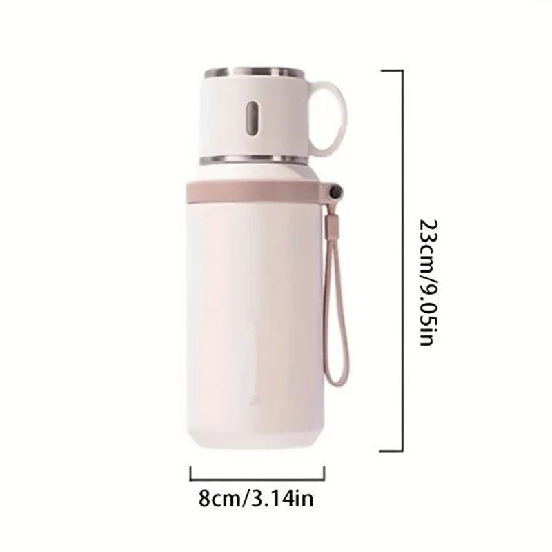 Insulated Stainless Steel Tea & Coffee Mug – 600ml Office Travel Thermos